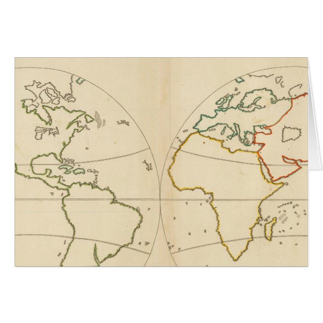 World Map Outline (Front Horizontal)