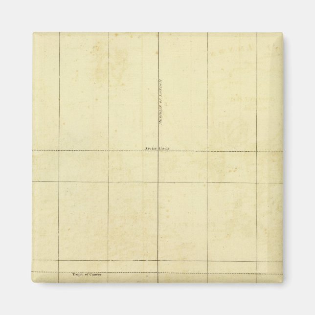 World Map Outline Magnet (Front)