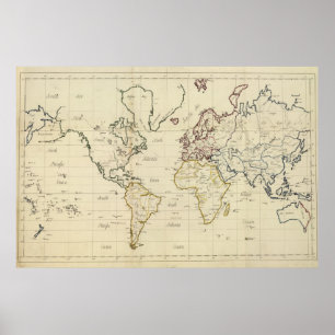 World map poster