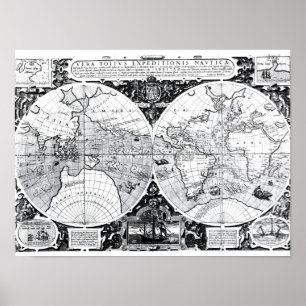 World map poster