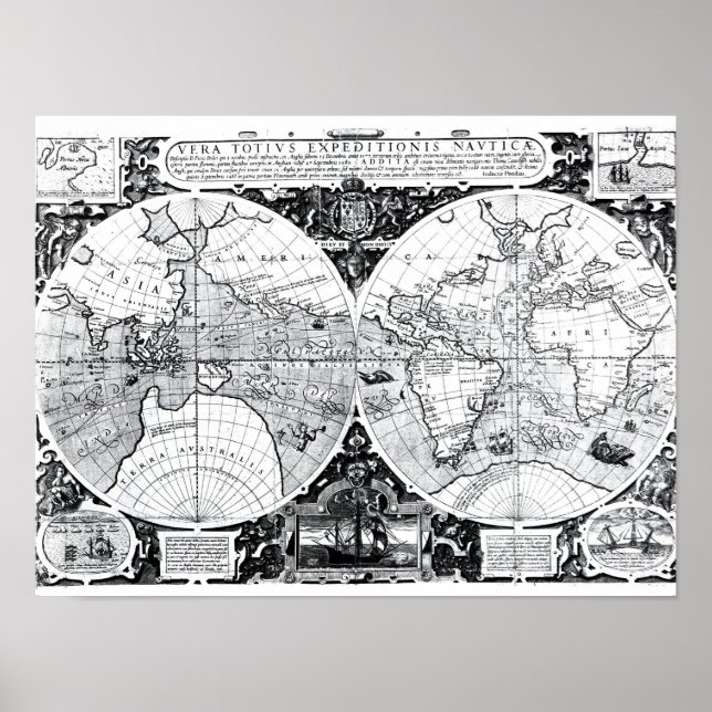 World map poster (Front)