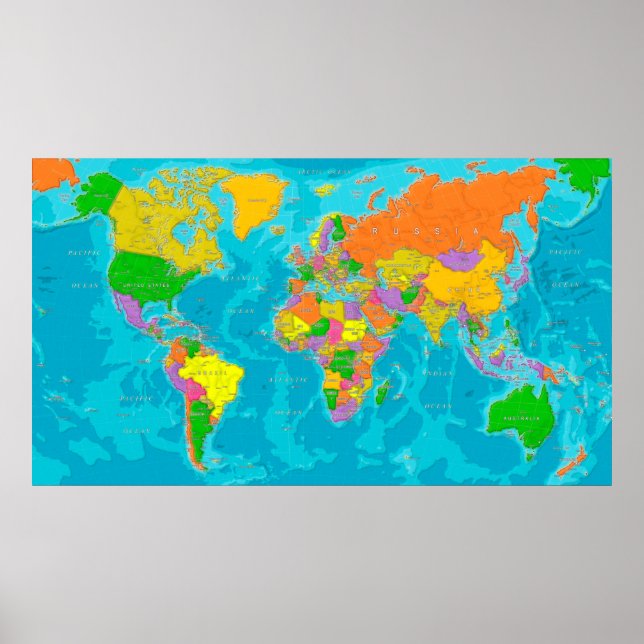 World Map Poster (Front)