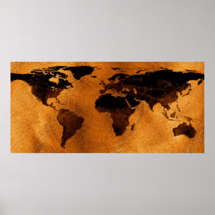 World Map Poster Print