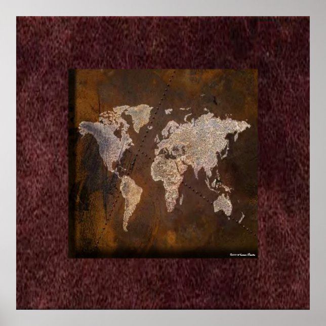 World Map Print (Front)