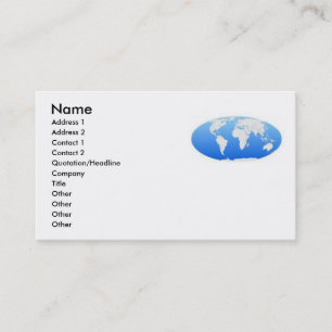 World Map Profile Card