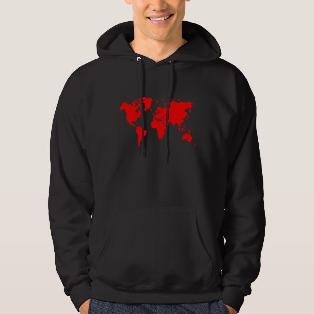 World Map - Red Hoodie (Front)
