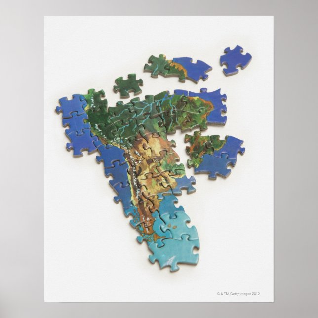 World Map, South America 2 Poster (Front)