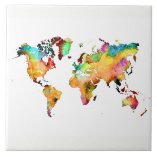 world map tile