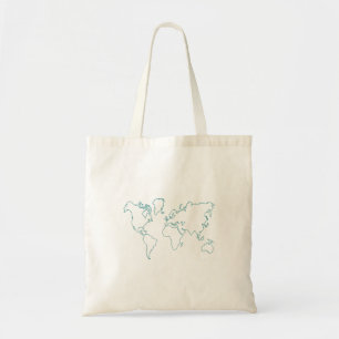 World Map Tote Bag