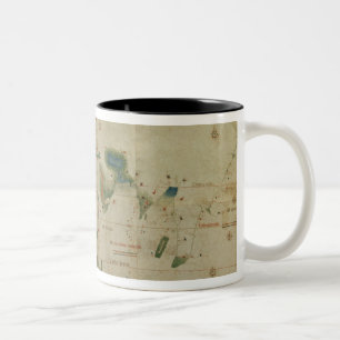 World Map Two-Tone Coffee Mug