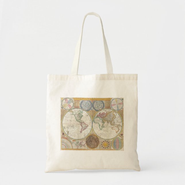 World Map - Vintage 1794 Tote Bag (Front)