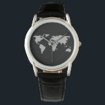 world map watch<br><div class="desc">montre de carte du monde</div>