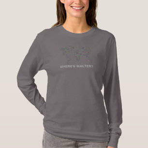 WORLD MAP, WHERE'S WALTER? Personalise, Woman's T-Shirt