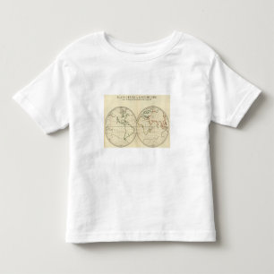 World Map with Latitude and Longititude Toddler T-Shirt
