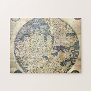 World Map Worldmap Venetian monk Fra Mauro Jigsaw Puzzle
