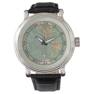 World Map Wrist Watch