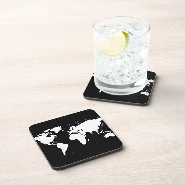 world maps ~ customisable colour coaster (Right Side)