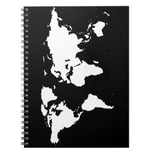 world maps ~ customisable colour notebook