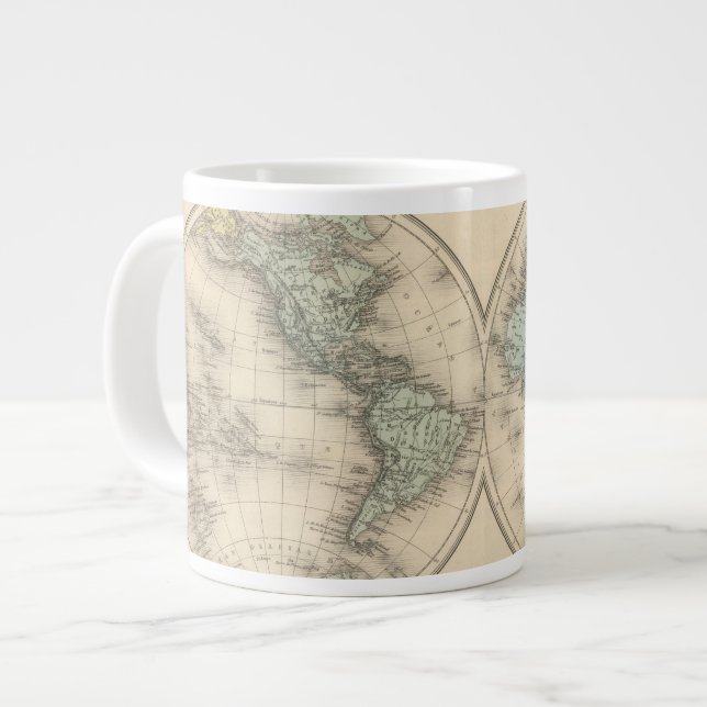World maps large coffee mug (Front Left)