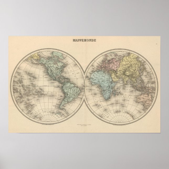 World maps poster (Front)