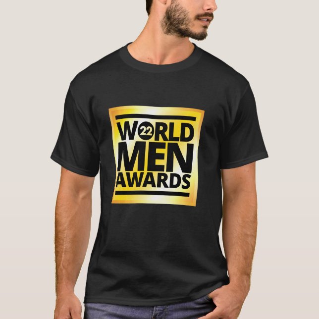 World Men Awards 2022 Friend Global Awards Funny B T-Shirt (Front)