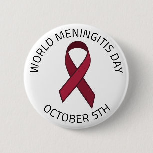 World Meningitis Day - October 5th 6 Cm Round Badge