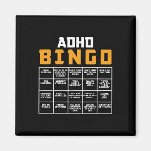 World Mental Health Awareness Day Adhd Bingo Funny Magnet