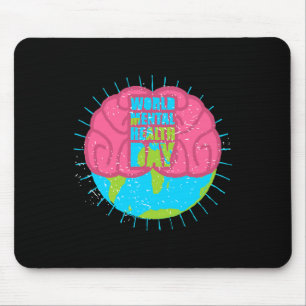 World Mental Health Day Clic Outfits, Mental Aware Mouse Pad