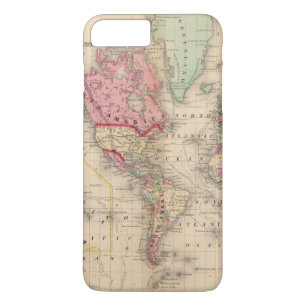World Mercator proj Map by Mitchell iPhone 8 Plus/7 Plus Case