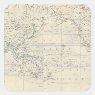 World Mercators project Square Sticker