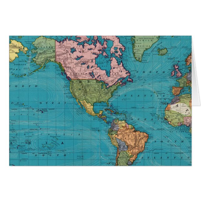 World, Mercator's Projection (Front Horizontal)