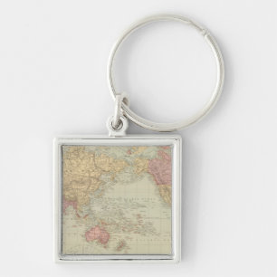 World Mercator's projection 2 Key Ring
