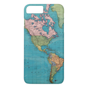 World, Mercator's Projection iPhone 8 Plus/7 Plus Case