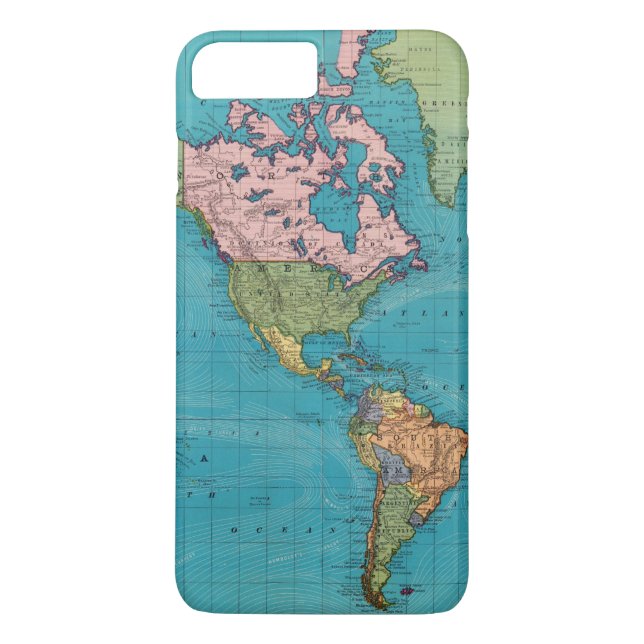 World, Mercator's Projection Case-Mate iPhone Case (Back)