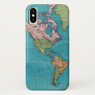 World, Mercator's Projection iPhone X Case