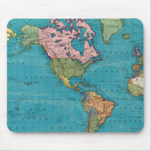 World, Mercator's Projection Mouse Pad