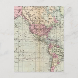 World, Mercator's projection Postcard