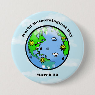 World Meteorological Day Button