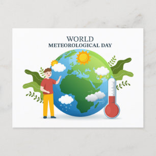 World Meteorological Day Holiday Postcard