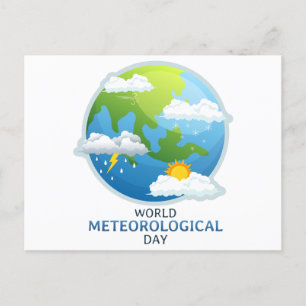 World Meteorological Day Holiday Postcard