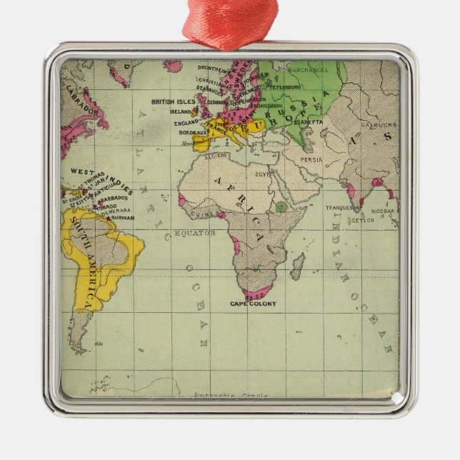 World, Moravia missions Metal Tree Decoration (Front)