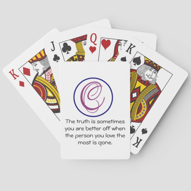 World Must Beautiful Wards Playing Cards (Back)