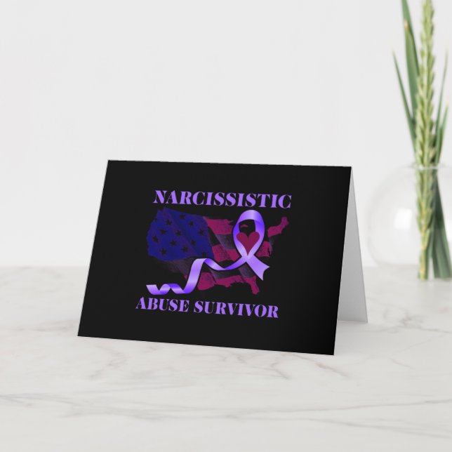 World Narcissistic Abuse Awareness Survivor Card (Front)