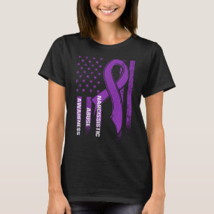 World Narcissistic Abuse Awareness Us Flag Survivo T-Shirt