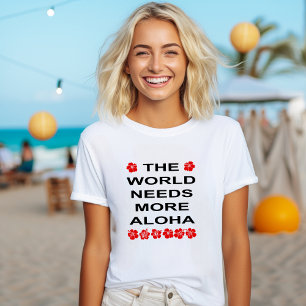 World Needs More Aloha Light-Colour T-Shirt