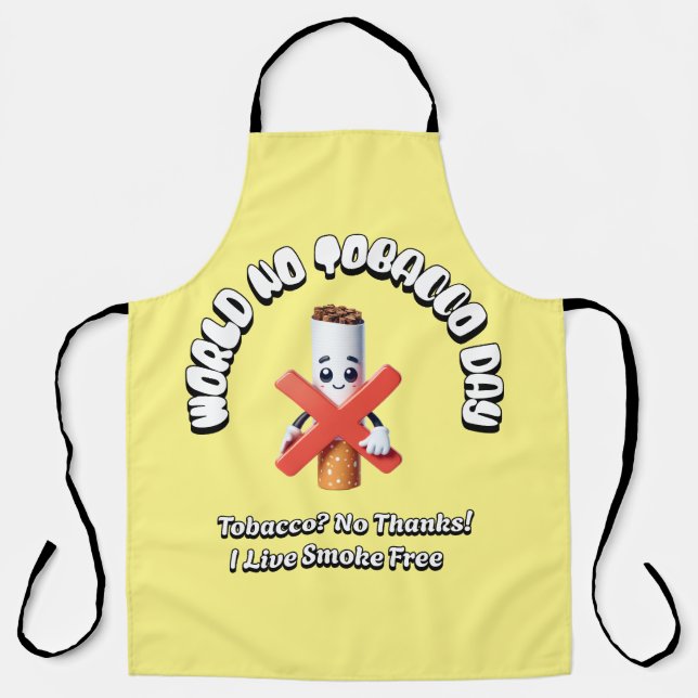 World No-Tobacco Day  Apron (Front)