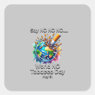 World No-Tobacco Day Sticker
