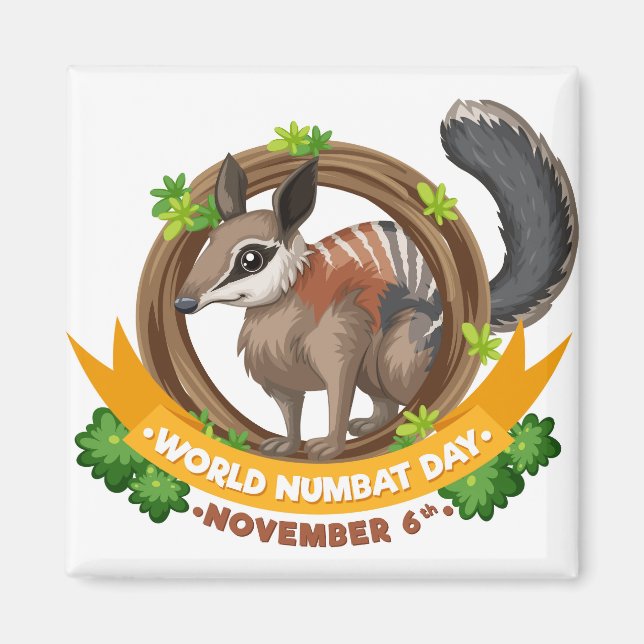 World Numbat Day Magnet (Front)