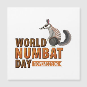 World Numbat Day Magnetic Invitation