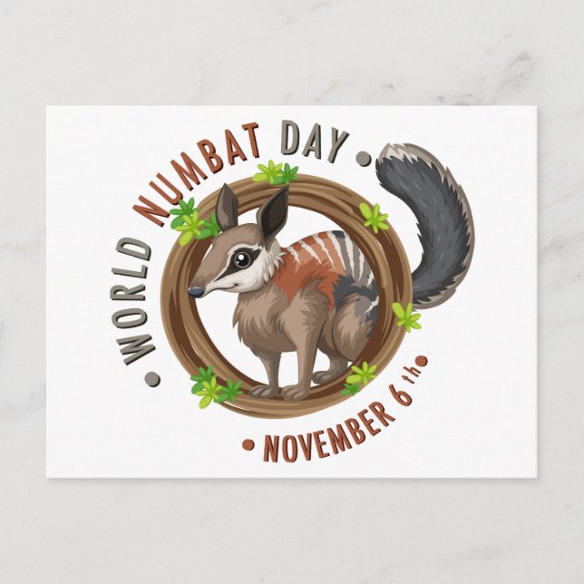 World Numbat Day Postcard (Front)